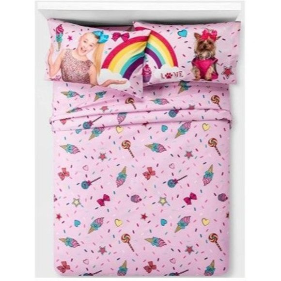 JoJo Siwa Bedding Jojo Siwa Dream Twin Crazy Big Sheet Set Includes
